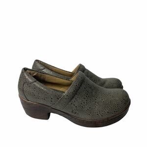 BOC Women Silver Grey Slip On Pump Clogs Size 9M